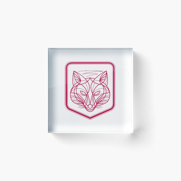 Item preview, Fox Head Crest Monoline designed and sold by patrimonio.