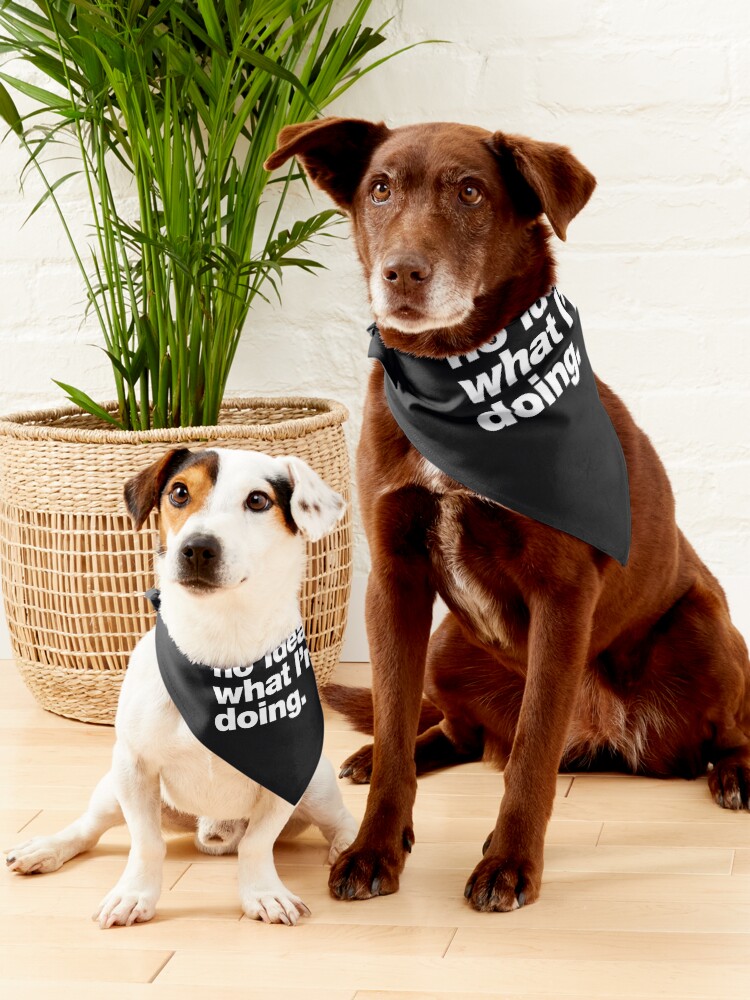 Alternate view of I have no idea what I'm doing. Pet Bandana