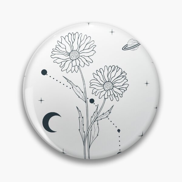 Item preview, April Daisy Birth Flower Constellation designed and sold by OmniRoseArt.