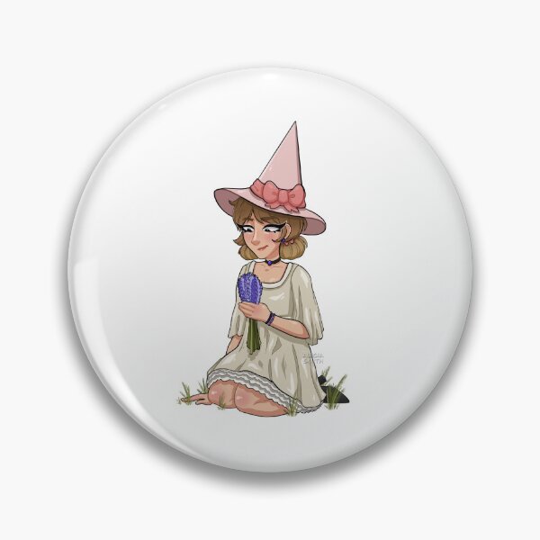 Item preview, Lavender Flower Witch Drawing designed and sold by miss-smith-draw.