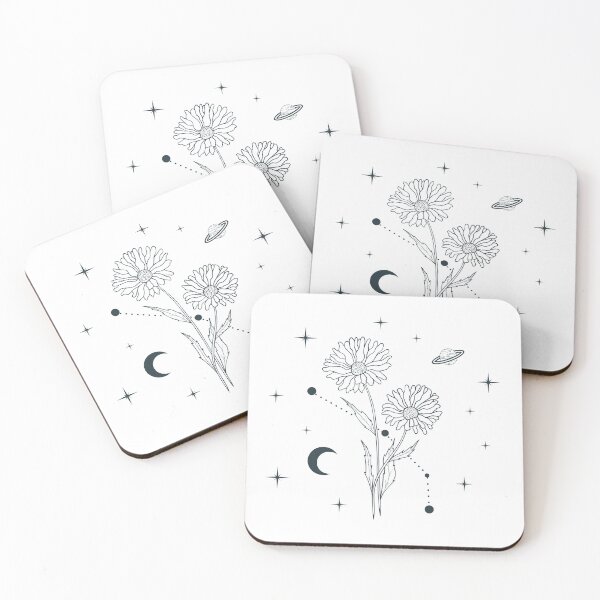 Item preview, April Daisy Birth Flower Constellation designed and sold by OmniRoseArt.