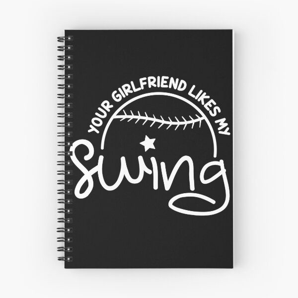 Item preview, Your Girlfriend Likes My Swing Funny Baseball - Cute Softball designed and sold by Creativy.