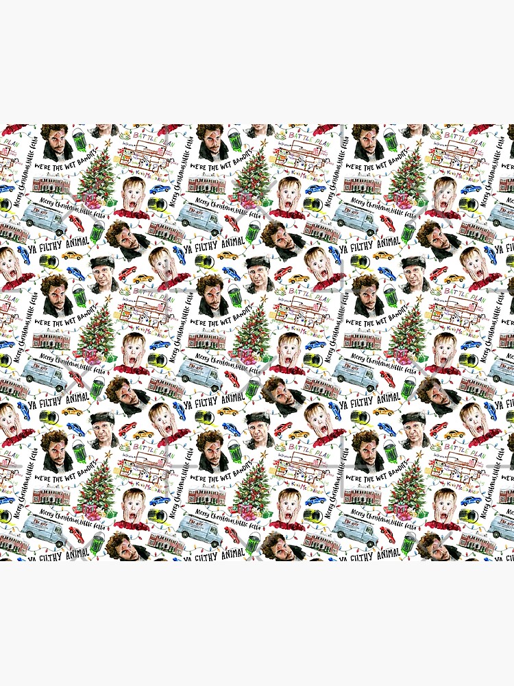 Thumbnail 5 of 5, Shower Curtain, Home Alone Kevin McCallister Christmas Holiday Pattern designed and sold by Alishathunem.