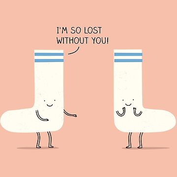Artwork thumbnail, socks love by Milkyprint