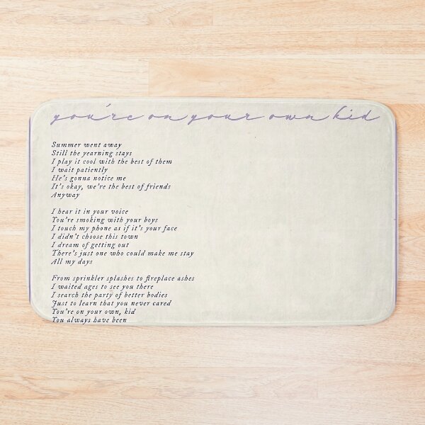 Item preview, Youre on your own lyric designed and sold by Alexandra-Ander.