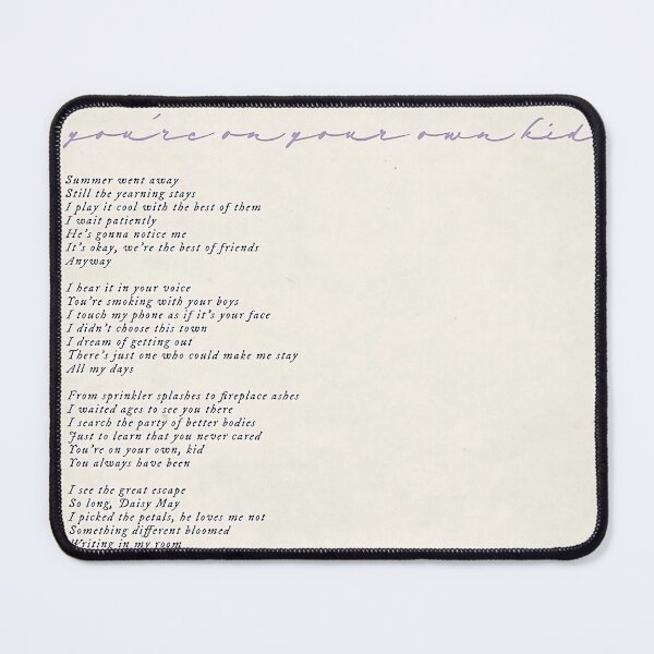Item preview, Youre on your own lyric designed and sold by Alexandra-Ander.