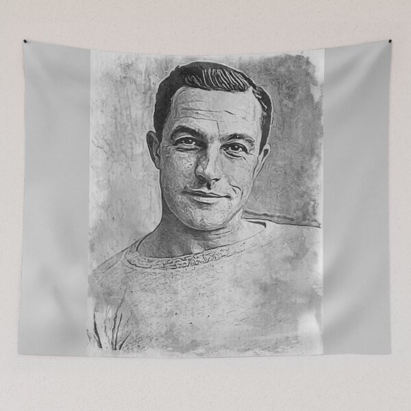 Item preview, Gene Kelly Art - watercolor bw - D26 designed and sold by DecoVintage.