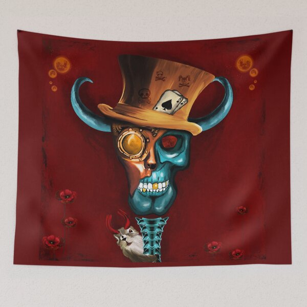 Item preview, Steampunk Pirate Skull Gift designed and sold by InkyGenies.