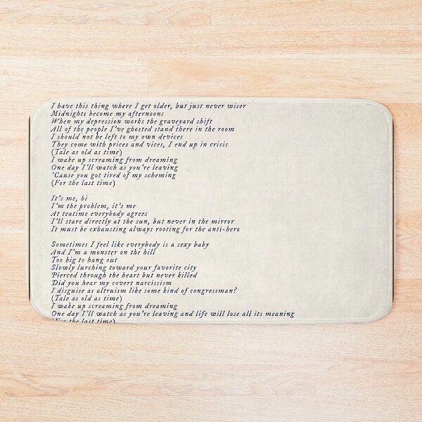 Item preview, Antihero Lyric designed and sold by Alexandra-Ander.