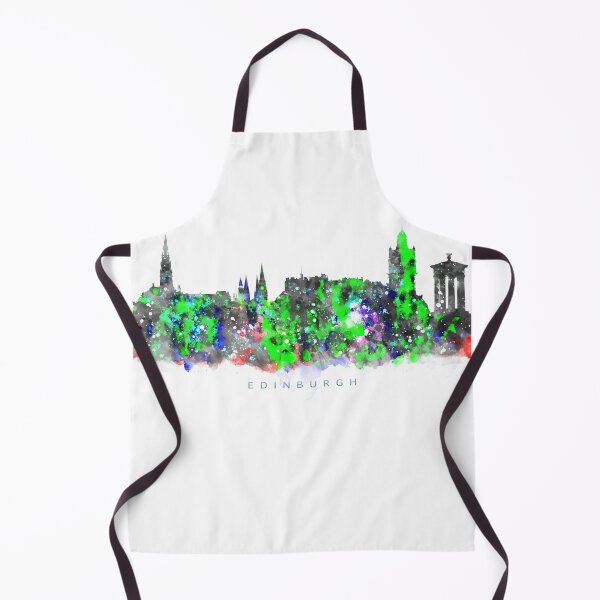 Item preview, Edinburgh, Scotland Skyline Watercolor Painting designed and sold by InkistPrints.