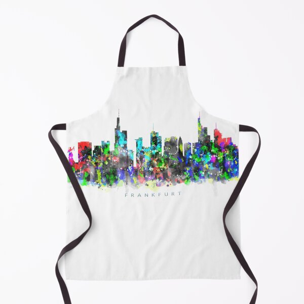 Item preview, Frankfurt, Germany Skyline Watercolor Painting designed and sold by InkistPrints.