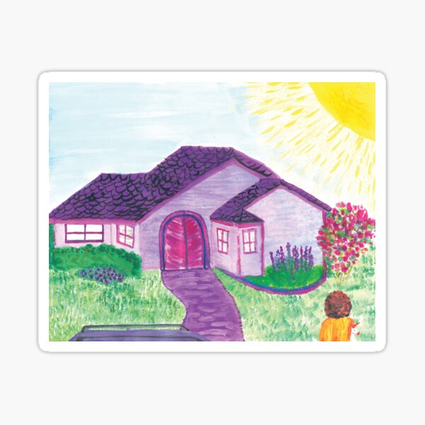 Lilly and the Purple House Sticker