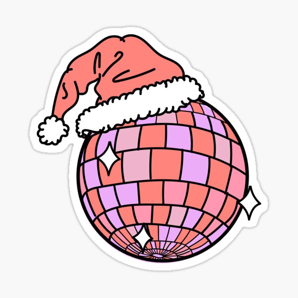 Christmas Disco Ball Sticker