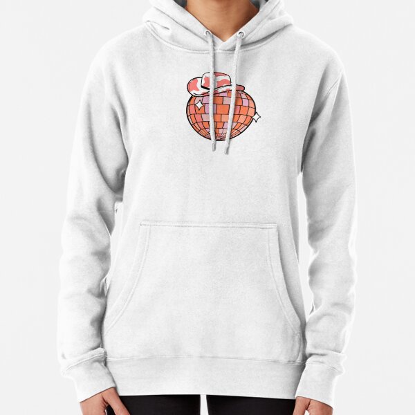Coral Disco Cowboy Pullover Hoodie