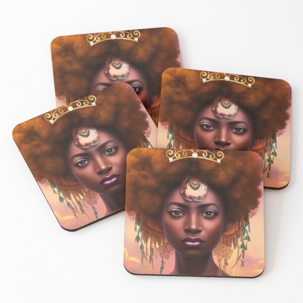 Item preview, Beautiful Afro Queen  Art Piece designed and sold by Sweet-A-Dsignz.