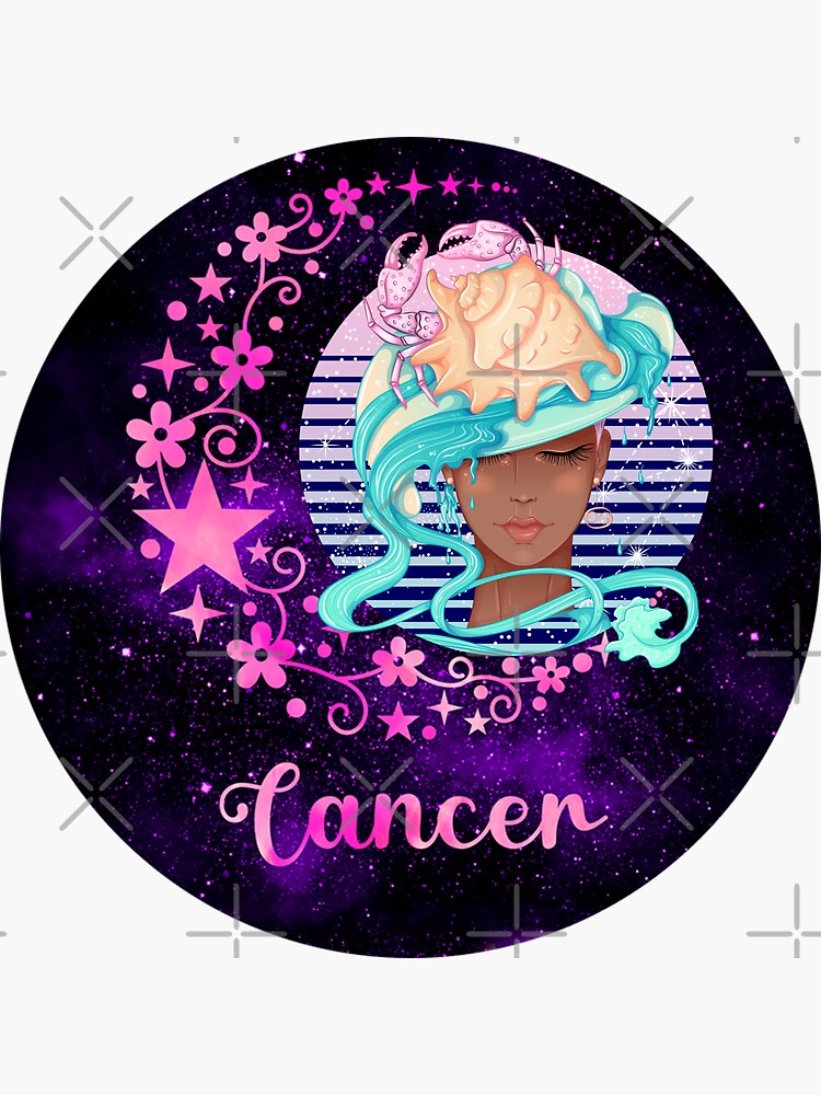 Cancer Zodiac Sign Horoscope Sticker For Sale By Traceyart Redbubble