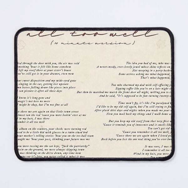 Item preview, All too well lyric designed and sold by Alexandra-Ander.