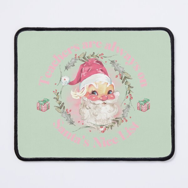 Item preview, Pink Vintage Santa Claus, Teachers are always on Santa’s Nice list, Teacher Gifts designed and sold by Mumzy2many.