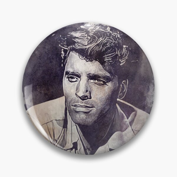 Item preview, Burt Lancaster Art - vintage watercolor - D27 designed and sold by DecoVintage.