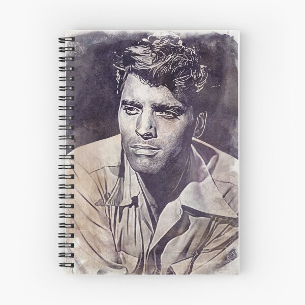 Item preview, Burt Lancaster Art - vintage watercolor - D27 designed and sold by DecoVintage.