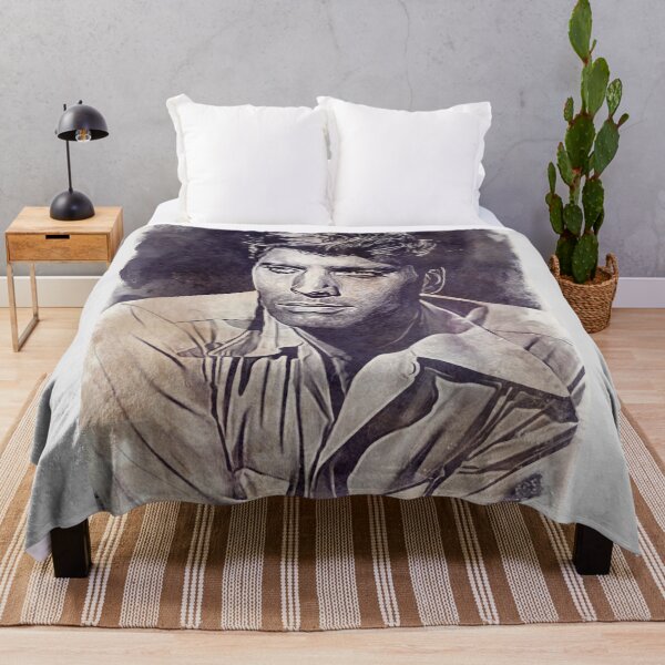 Item preview, Burt Lancaster Art - vintage watercolor - D27 designed and sold by DecoVintage.