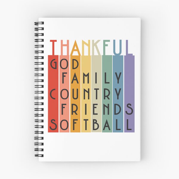 Item preview, Thankful for God, Family, Country, Friends, Softball designed and sold by Batty4Boba.