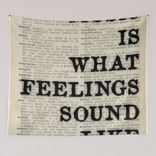 Item preview, Music Quote MUSIC IS WHAT FEELINGS SOUND LIKE designed and sold by RobrtDesign.