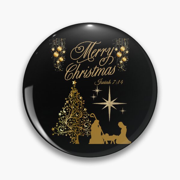 Item preview, Merry Christmas Nativity Scene Isaiah 7:14 designed and sold by onlyscriptures.