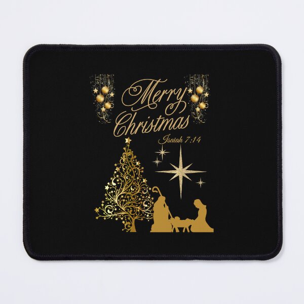 Item preview, Merry Christmas Nativity Scene Isaiah 7:14 designed and sold by onlyscriptures.