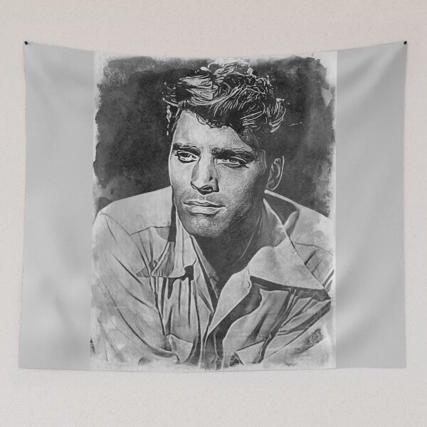 Item preview, Burt Lancaster Art - watercolor bw - D28 designed and sold by DecoVintage.