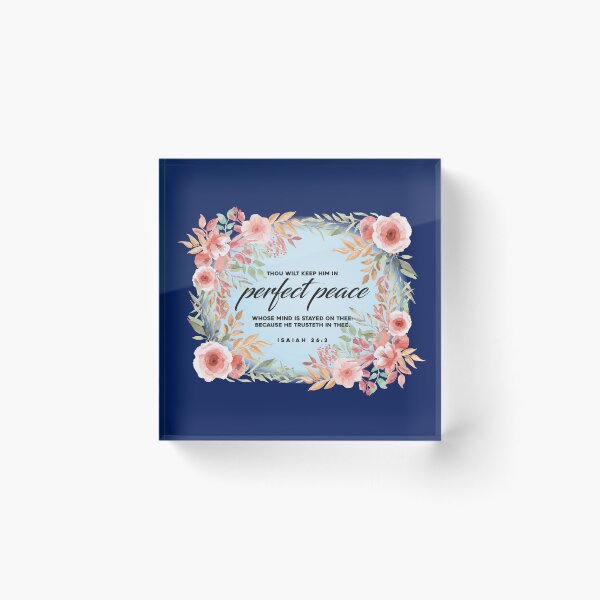 Item preview, Perfect Peace Christian Bible Verse Isaiah 26:3 designed and sold by DOODL.