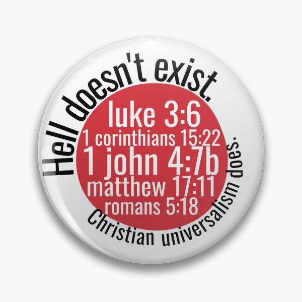 Item preview, Hell doesn't exist. Christian universalism does.  designed and sold by holyqueerit.