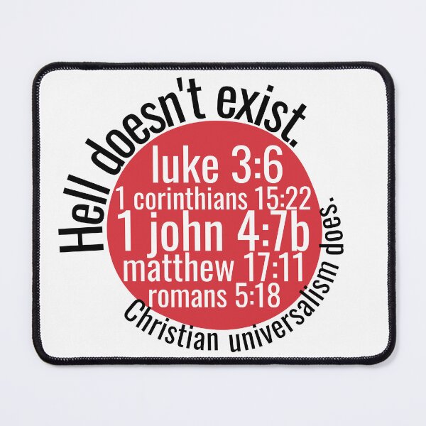 Item preview, Hell doesn't exist. Christian universalism does.  designed and sold by holyqueerit.