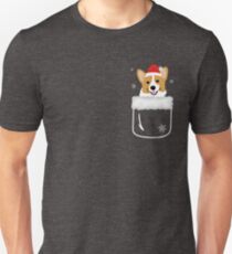Corgi In Your Front Pocket Funny Christmas Costume Unisex T-Shirt