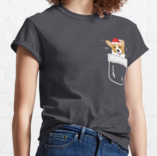 Corgi In Your Front Pocket Funny Christmas Costume Classic T-Shirt