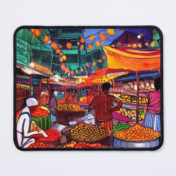 Item preview, Evening in Bangelore Market designed and sold by LeeleeS5.