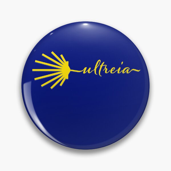 Item preview, Ultreia Typography Santiago Compostela Yellow Scallop Shell designed and sold by Brasilia.