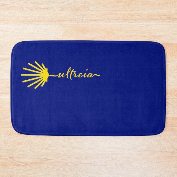 Item preview, Ultreia Typography Santiago Compostela Yellow Scallop Shell designed and sold by Brasilia.