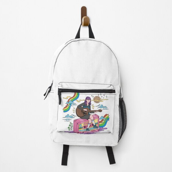 Item preview, Girl with Purple Hair Playing Guitar Illustration designed and sold by Artikach Project.