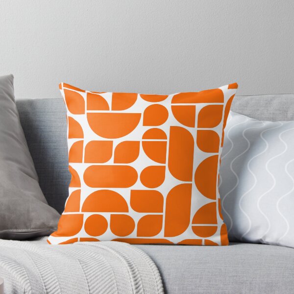 Item preview, Minimal Geometric Shapes 04 | Abstract Art Mid Century Bauhaus Inspired Orange designed and sold by MarleneCanto.