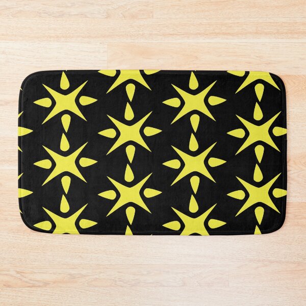 Item preview, Large Geometric abstract snowflake in bright yellow designed and sold by AngelDawnDesign.