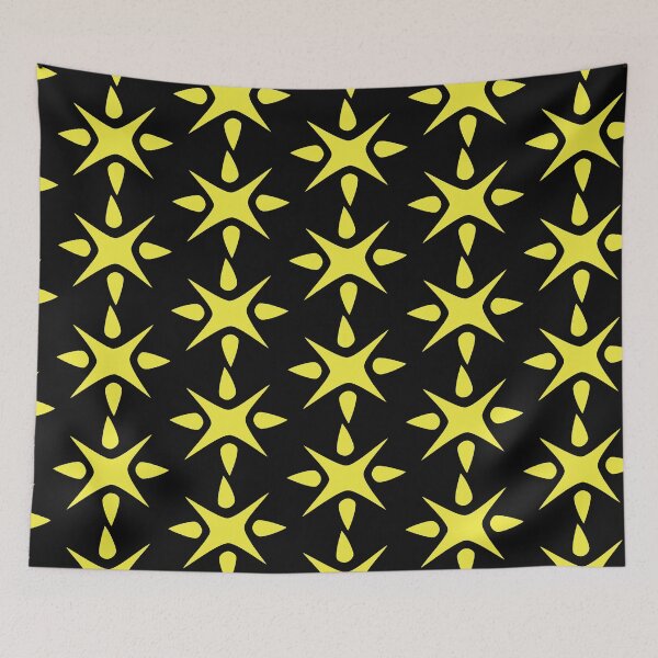 Item preview, Large Geometric abstract snowflake in bright yellow designed and sold by AngelDawnDesign.