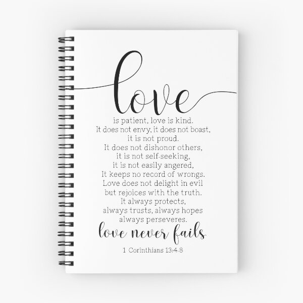 Item preview, Love Is Patient Love Is Kind, 1 Corinthians 13:4-8 designed and sold by ArtfulZuzu.
