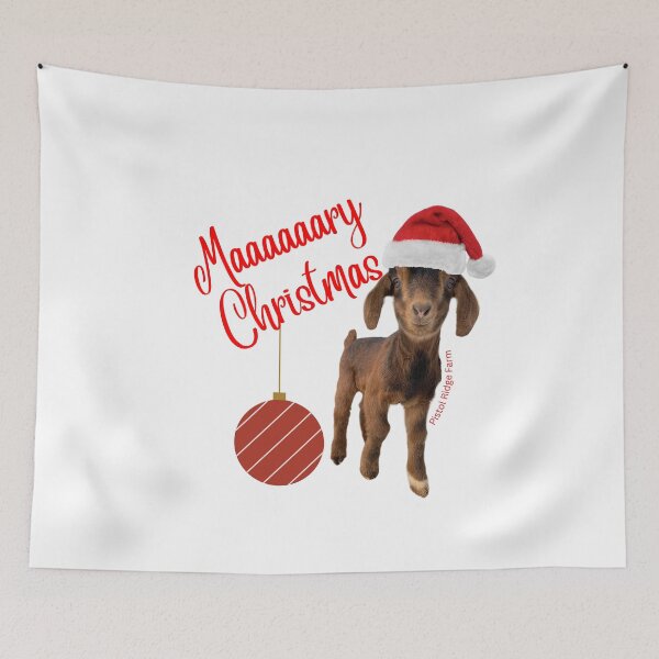 Item preview, Maaaaaary Christmas | Holiday Goats | Christmas Goats | Cute Goats | Funny Goats designed and sold by PistolRidgeFarm.