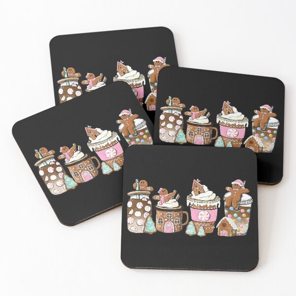 Item preview, Coffee Christmas Gingerbread Pink Women Latte Cozy Winter designed and sold by IsraelCastro.