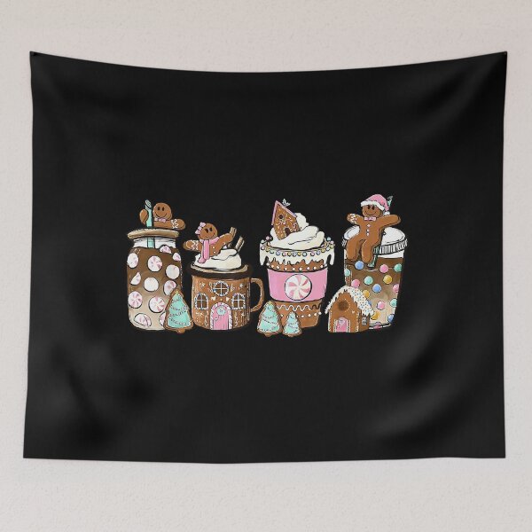 Item preview, Coffee Christmas Gingerbread Pink Women Latte Cozy Winter designed and sold by IsraelCastro.