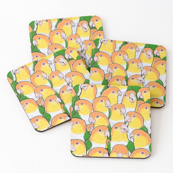 Item preview, White-bellied Caique Parrots designed and sold by MaratusFunk.