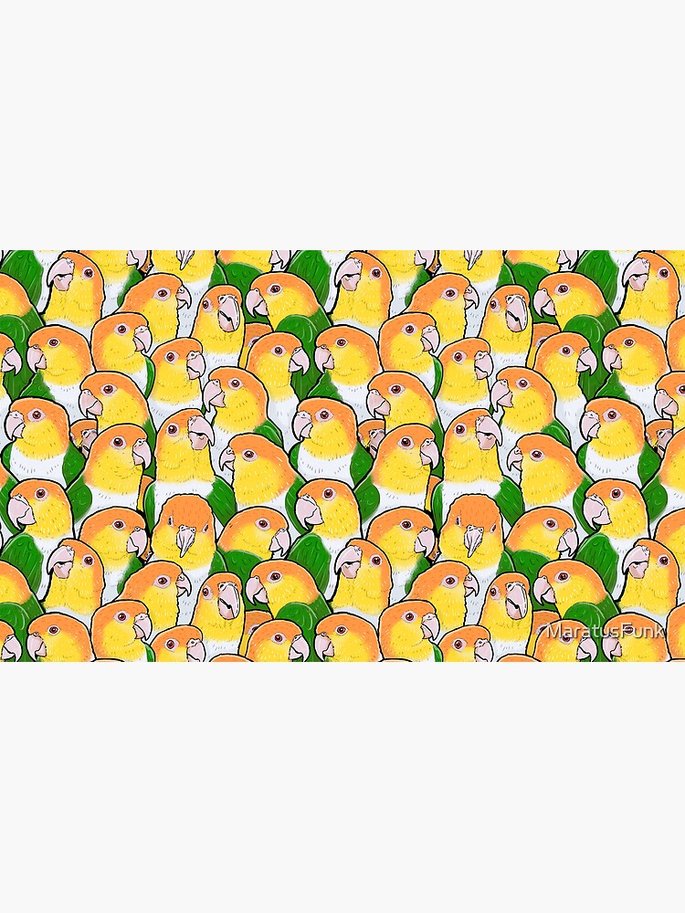 Thumbnail 4 of 4, Coffee Mug, White-bellied Caique Parrots designed and sold by MaratusFunk.
