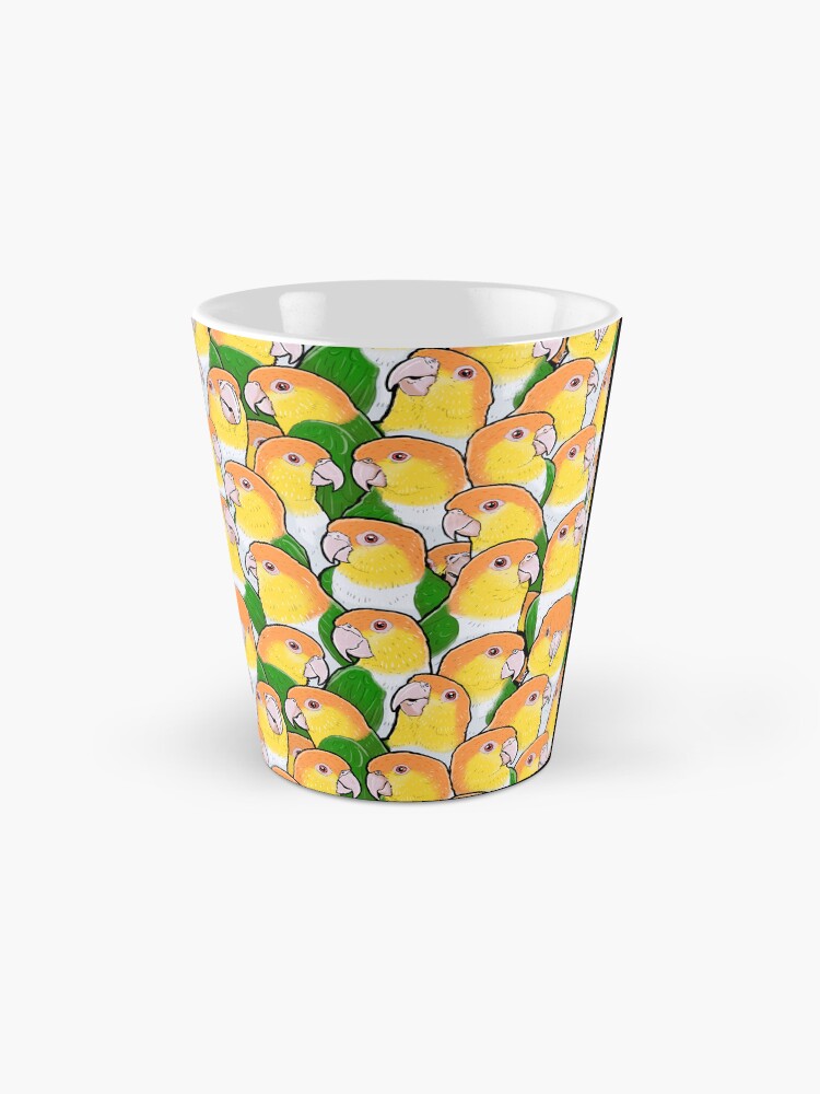 Thumbnail 2 of 4, Coffee Mug, White-bellied Caique Parrots designed and sold by MaratusFunk.