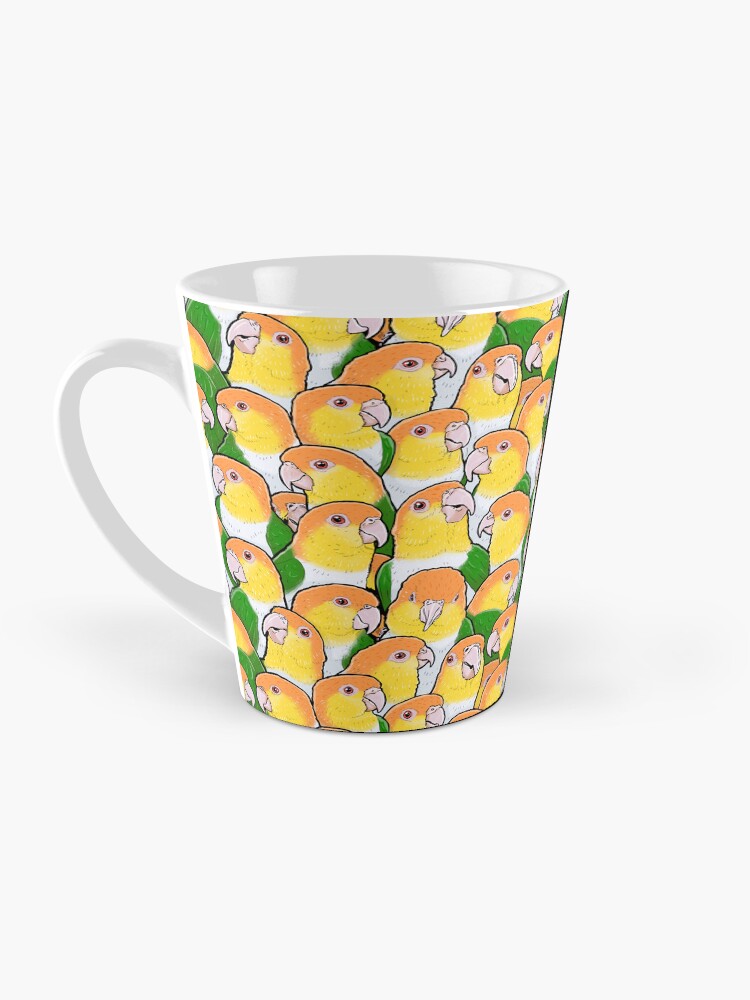 Thumbnail 3 of 4, Coffee Mug, White-bellied Caique Parrots designed and sold by MaratusFunk.